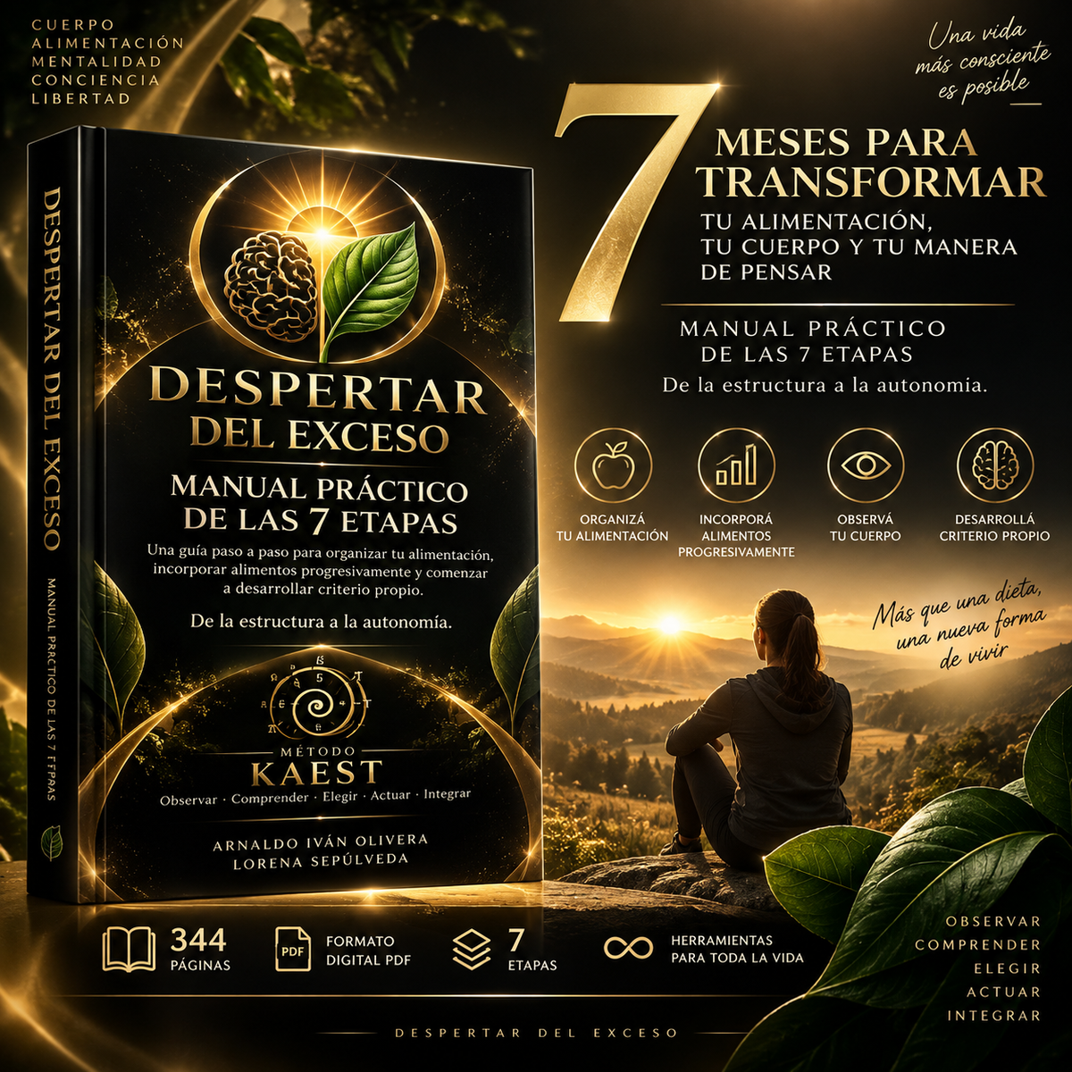 DESPERTAR DEL EXCESO

7 meses para transformar tu alimentación, tu cuerpo y tu manera de pensar

Manual práctico de las 7 etapas