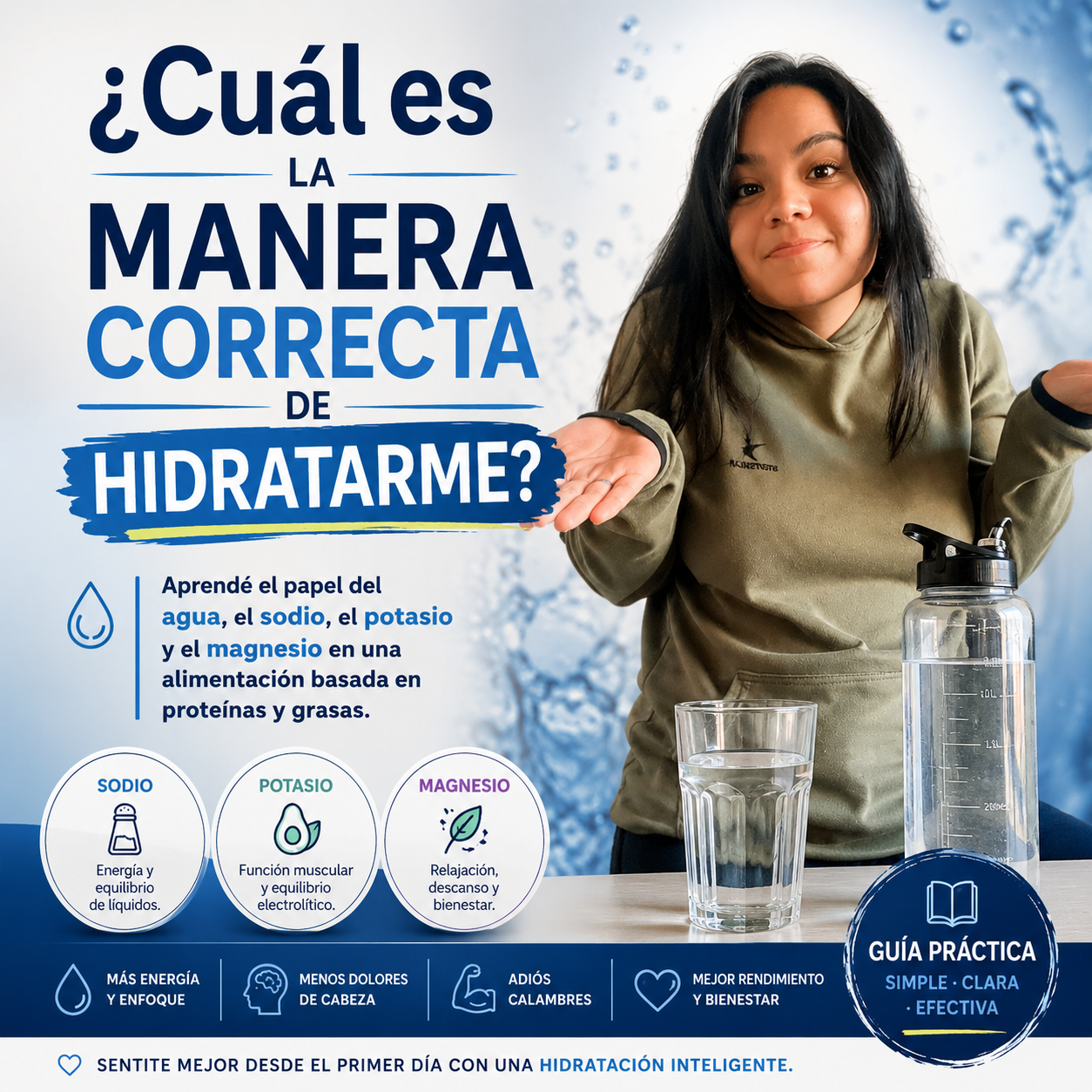 💧 ¿Cuál es la manera correcta de hidratarme? ⭐⭐⭐⭐⭐