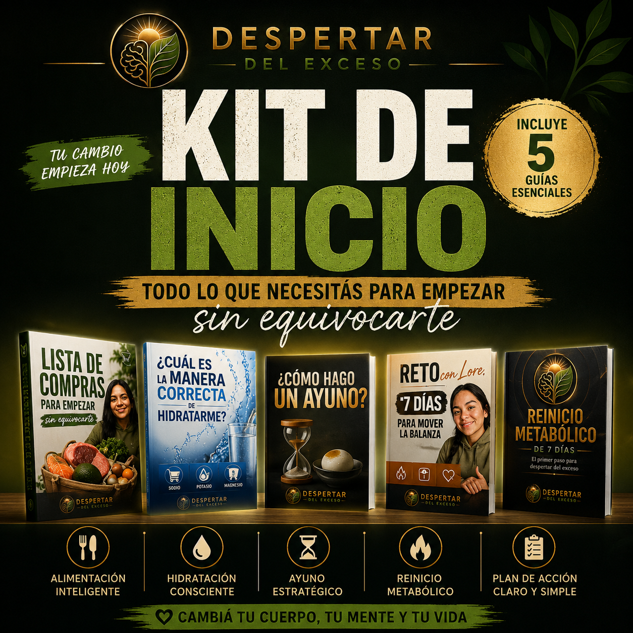 🚀 KIT DE INICIO DESPERTAR DEL EXCESO | Todo lo que necesitás para empezar ✅